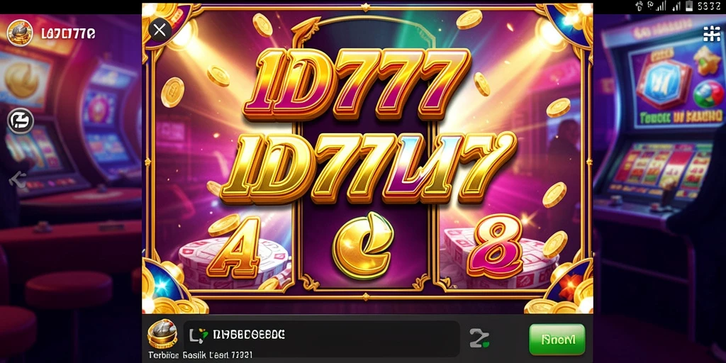 Screenshot utama ID777 menampilkan tampilan menarik dari gameplay Slot.