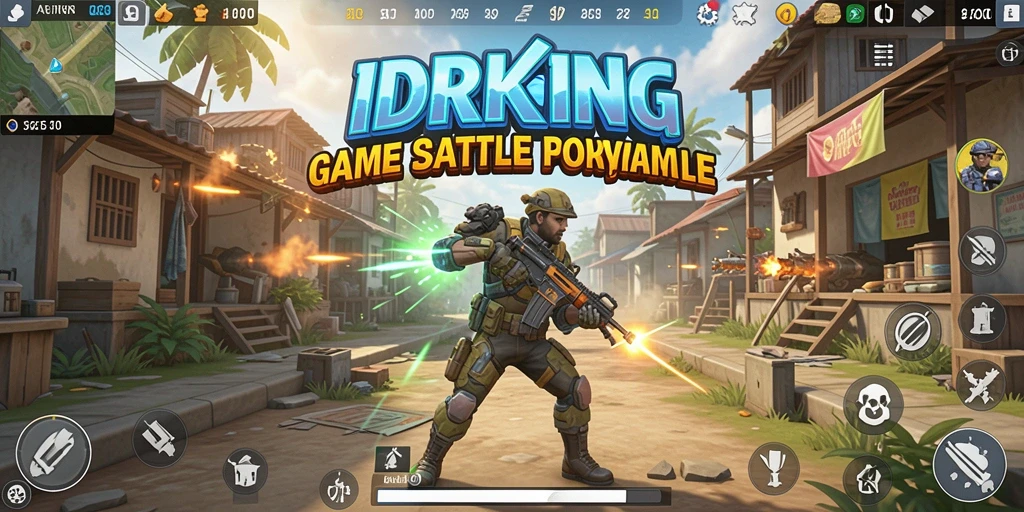 Gameplay seru dan menantang dari IDRKING saat bermain Battle Royale.