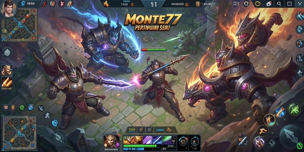 Gameplay seru di MONTE77 dengan pertempuran tim yang mendebarkan.