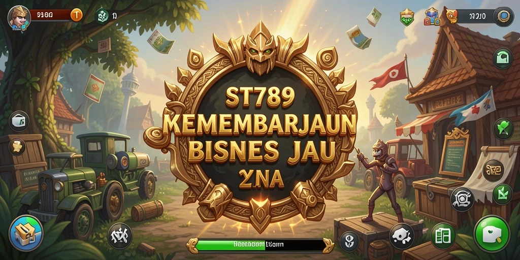 Screenshot gameplay ST789 menampilkan aktivitas pengelolaan bisnis.
