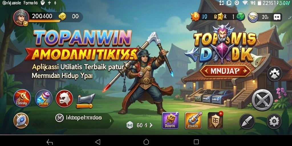 Tampilan screenshot utama TOPANWIN yang menunjukkan antarmuka pengguna yang intuitif.